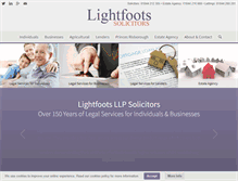 Tablet Screenshot of lightfoots.co.uk